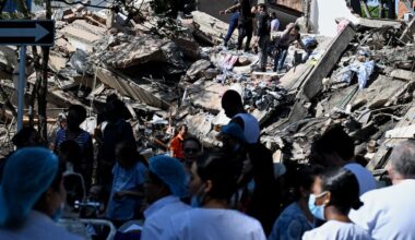 Colombia death toll rises as search for survivors continues after 7.4 quake
