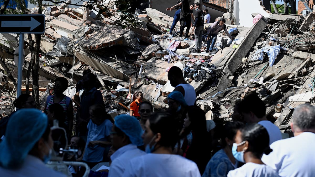 Colombia death toll rises as search for survivors continues after 7.4 quake