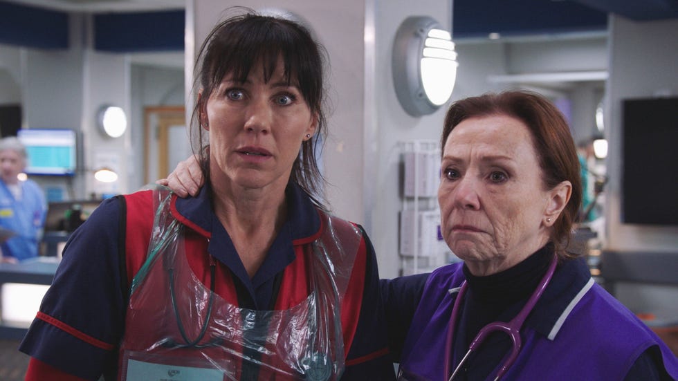 EMBARGOED 29.08.26 00:01 Faith Dean, Siobhan McKenzie, Casualty faith dean, siobhan mckenzie, casualty