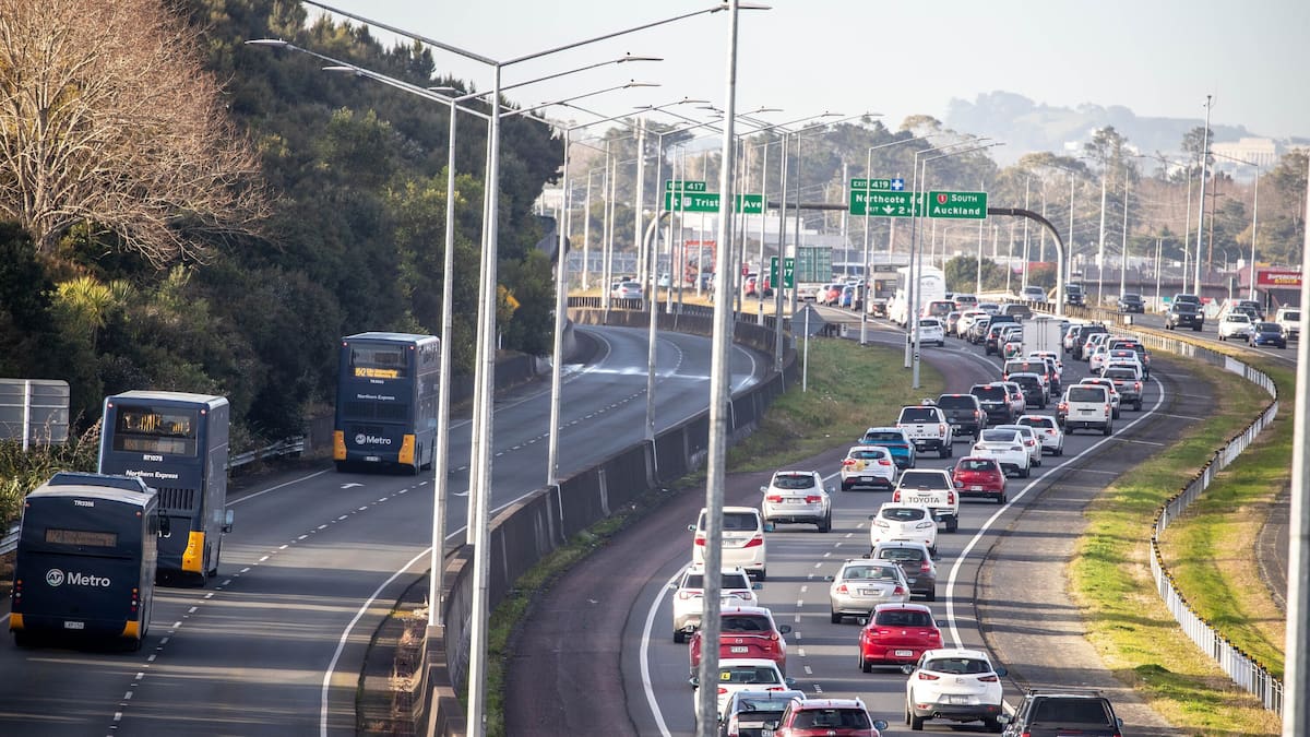 Auckland couple’s car allegedly shot with BB gun on Northern Motorway