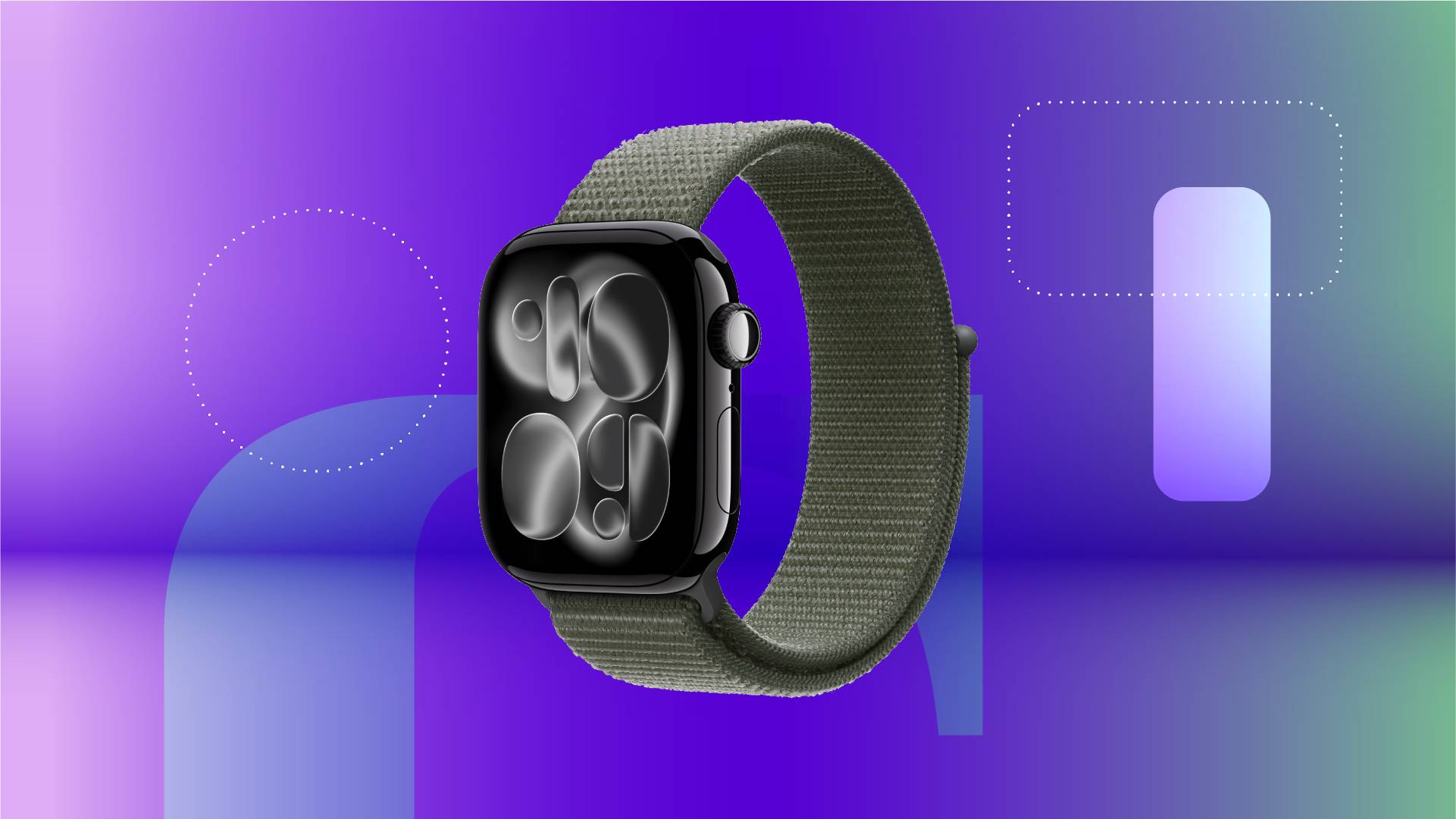 Apple Watch featured on purple cnet background