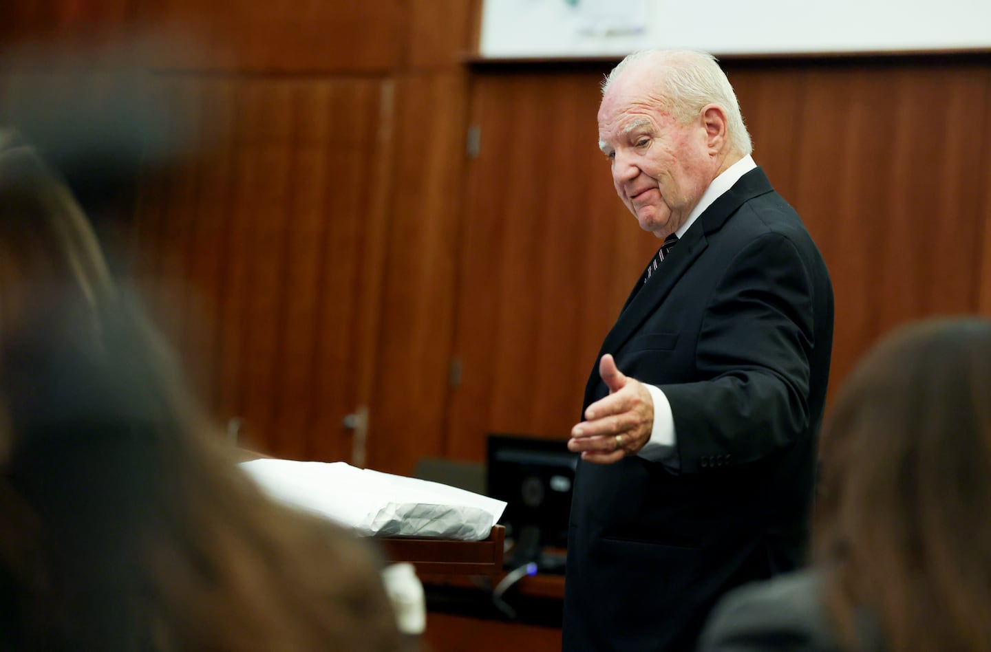 Defense Attorney Kevin Reddington in court at his client Lindsay Clancy's murder trial. 