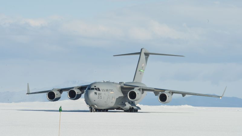 US Air Force flight to Antarctica turns back after space activity warning