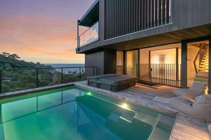 The waterfront estate at 211 Te Whau Drive, in Te Whau, Waiheke Island, is for sale by negotiation. Photo / Supplied