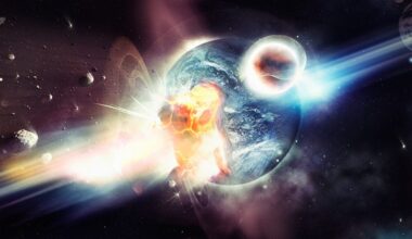 Planets colliding