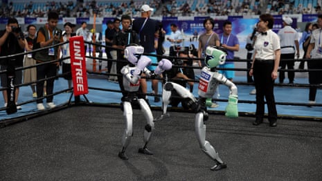 Robots run, punch and score at World Humanoid Robot Games in China – video