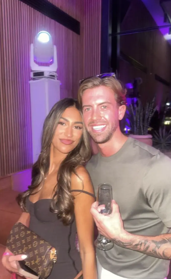 Love Island's Priya Jaswal and Aidan Murphy pictured at the reunion.