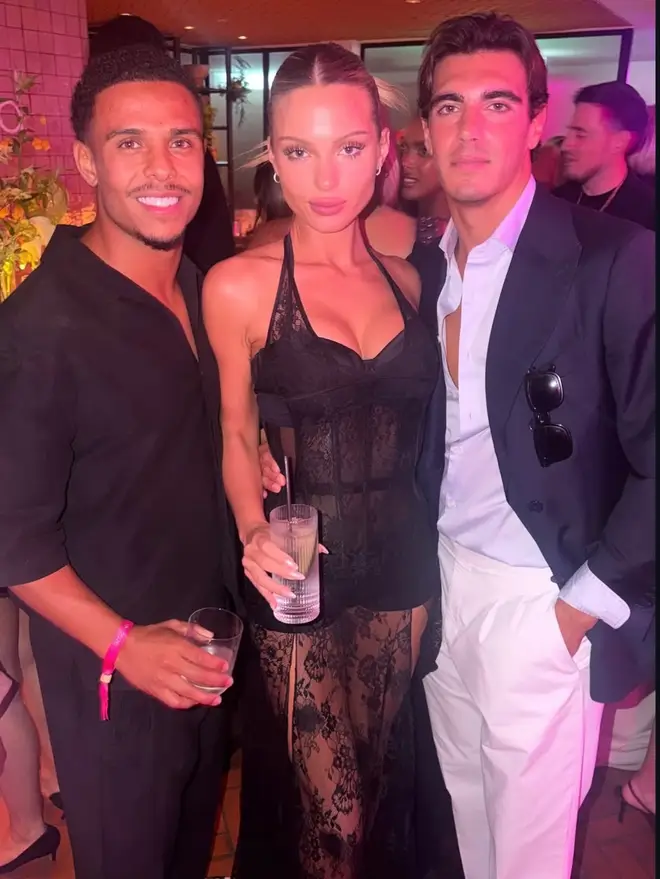 Love Island's: Ethan, Julia, and Lorenzo pictured at the reunion.