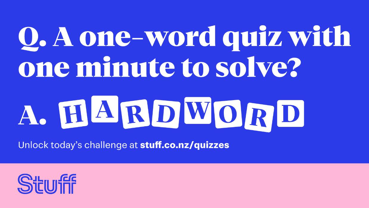 Stuff Quiz: The Hard Word: August 21, 2026 - Stuff