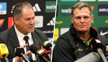 All Blacks v Springboks: Rassie Erasmus plans pre-test beer with Dave Rennie