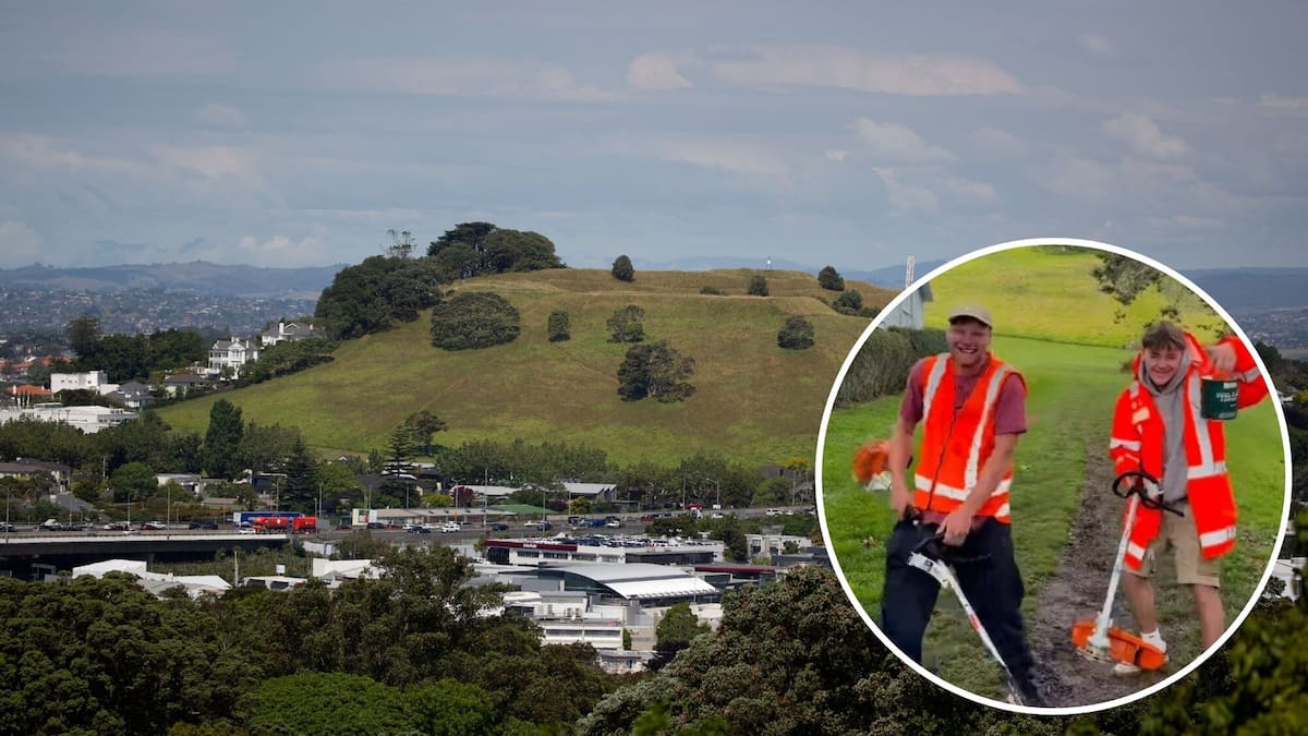 City Slikas claim obscene Auckland Ōhinerau/Mt Hobson mowing prank as police contacted