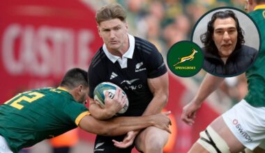 Springboks legend: Damian de Allende is the 'world's best' and will prove it against Jordie Barrett during Greatest Rivalry Series