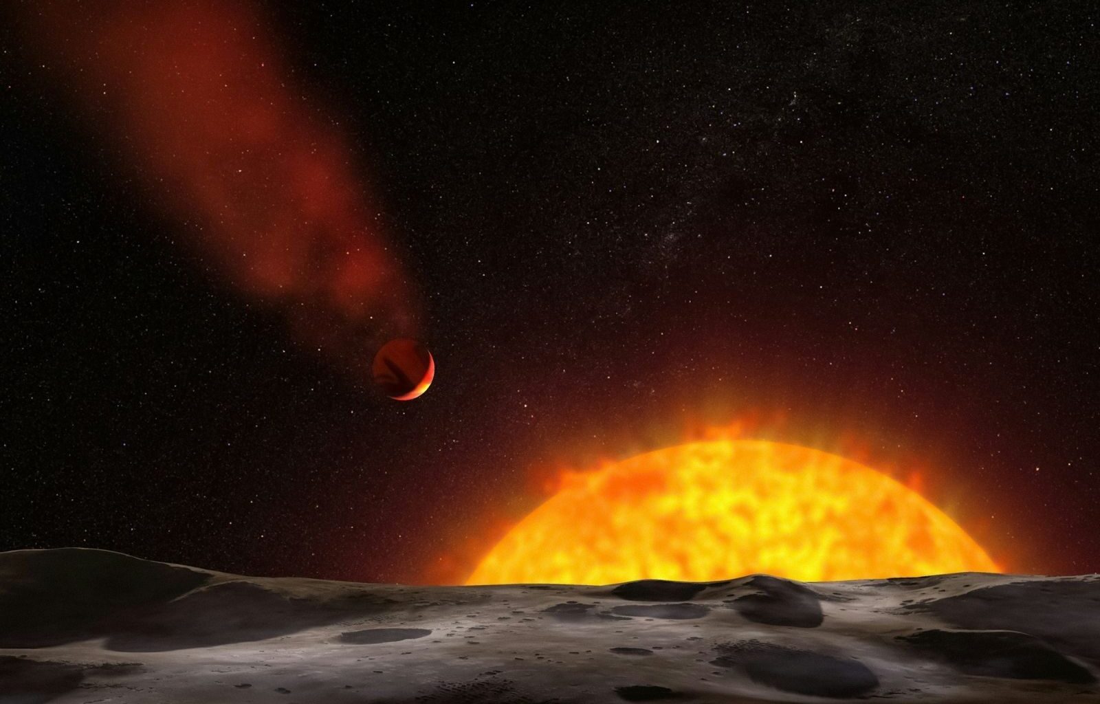 Astronomers discover a water-rich exoplanet that will be swallowed by its star