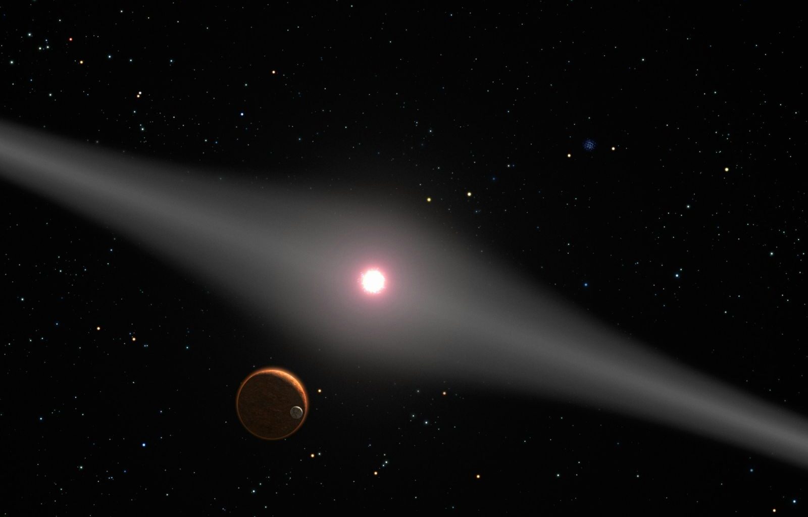 Astronomers have observed a wandering black hole shredding a star
