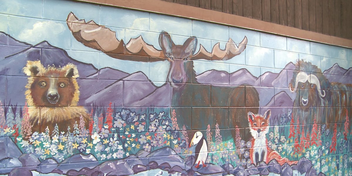 Downtown Anchorage is becoming more colorful with new public art