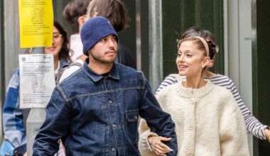 Ariana Grande and Ricky Álvarez Layer up for an Even Harder Launch in London