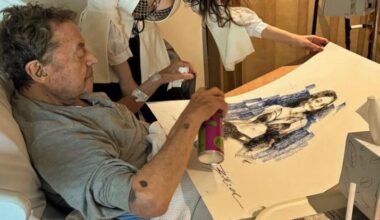 At 91, Croatian-Australian art legend Charles Billich turns his hospital room into an art studio