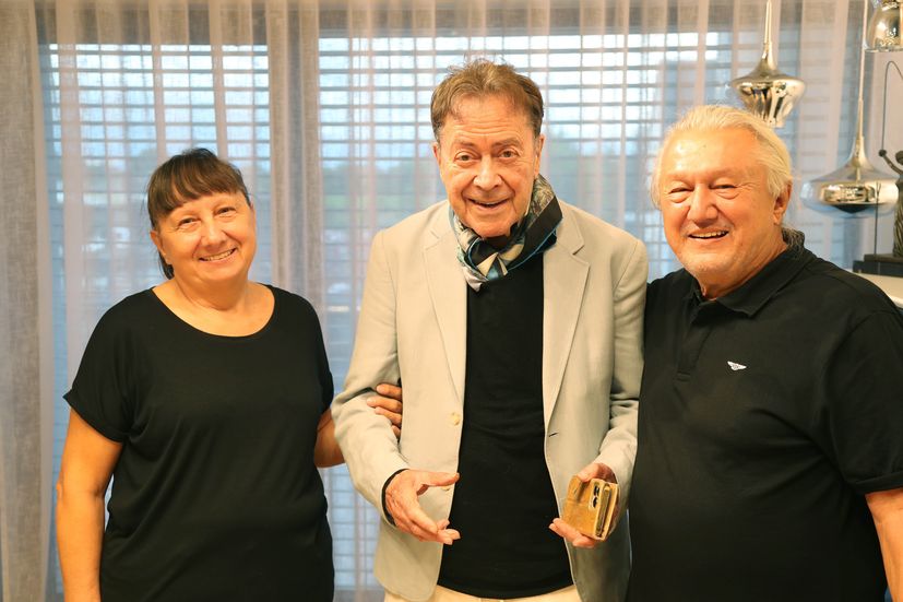 Billich with Davorka and Dario Marenić