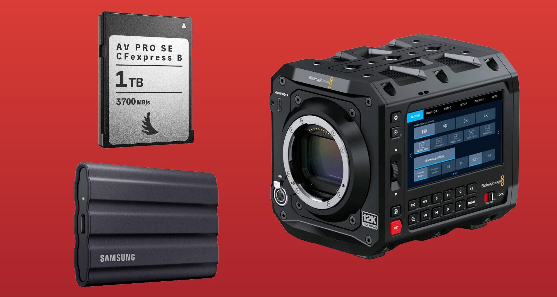 Blackmagic PYXIS 12K Recommended Media List Updated – CFexpress 4.0 Cards and USB-C SSDs for 12K Recording