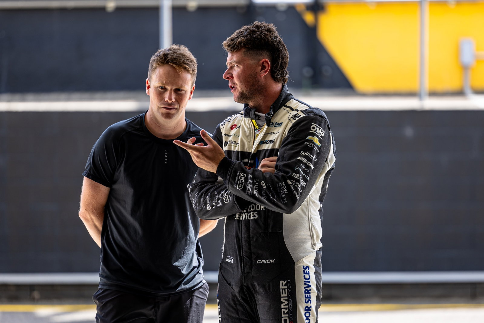 Brendon Leitch and Cameron Crick in Team Kiwi Racing Bathurst return evaluation