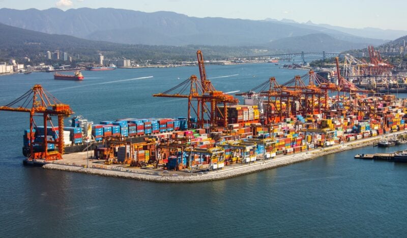 Centerm Expansion Project Port Vancouver. Photo courtesy Port of Vancouver