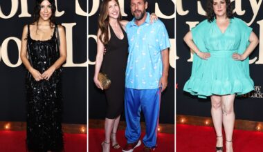 ‘Don't Say Good Luck’ premiere red carpet: Adam Sandler, Stephanie Beatriz, Melanie Lynskey and more stars