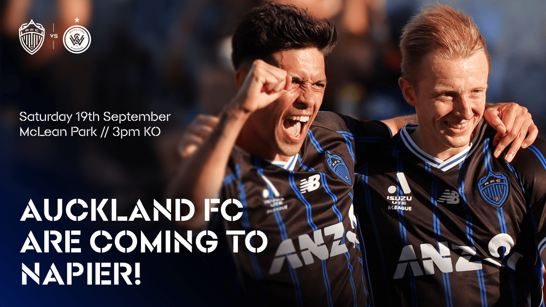 Champions coming to Napier: Auckland FC to play first-ever game at McLean Park