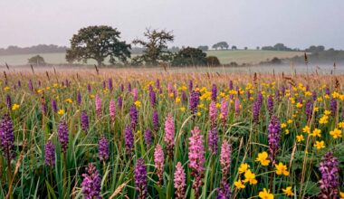 Farmers walked away from a field 20 years ago and nature turned it into a secret garden of thousands of wild orchids