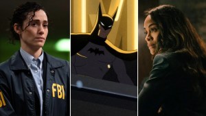Left to right: “Furious” (Disney/Sarah Shatz), “Batman: Caped Crusader” Season 2 (Prime Video) and “Lioness” Season 3 (Ryan Green/Paramount+)