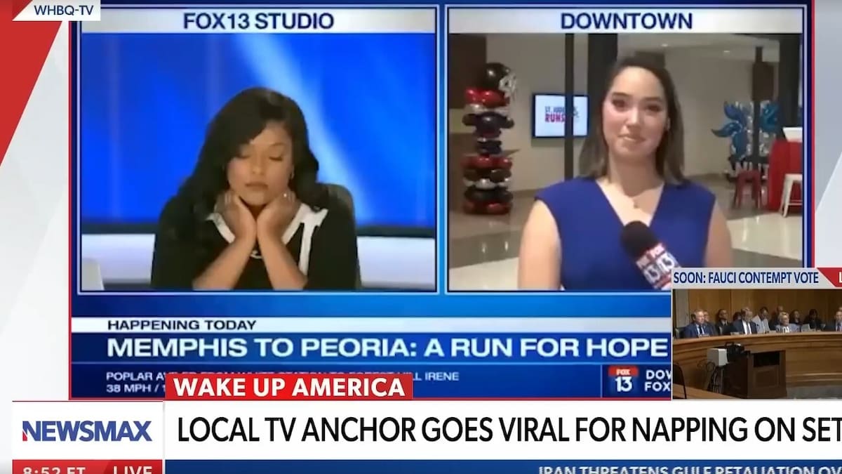 This Memphis news anchor fell asleep on air. What came next shocked her