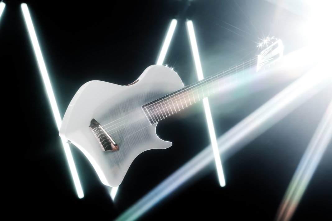 The Abasi Stage 7 on the Guitar.com Cover (2026), photo by Rachel Billings