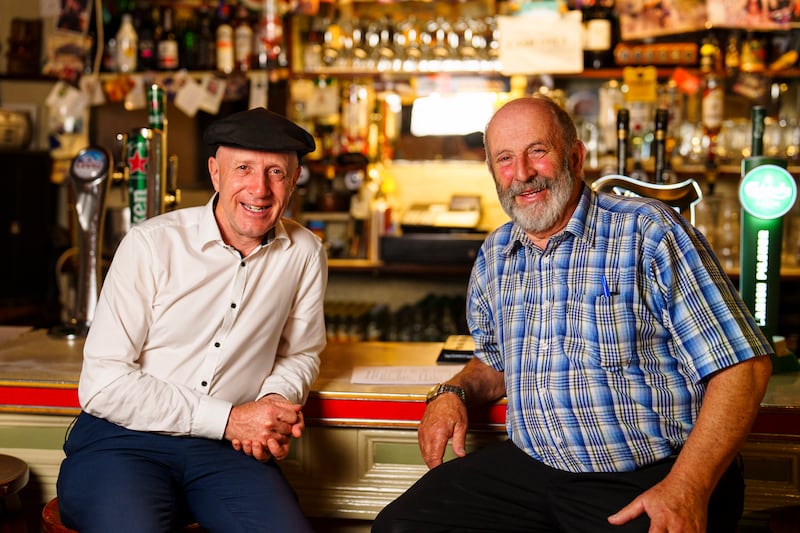 Danny and Michael Healy-Rae at the Healy-Rae Bar