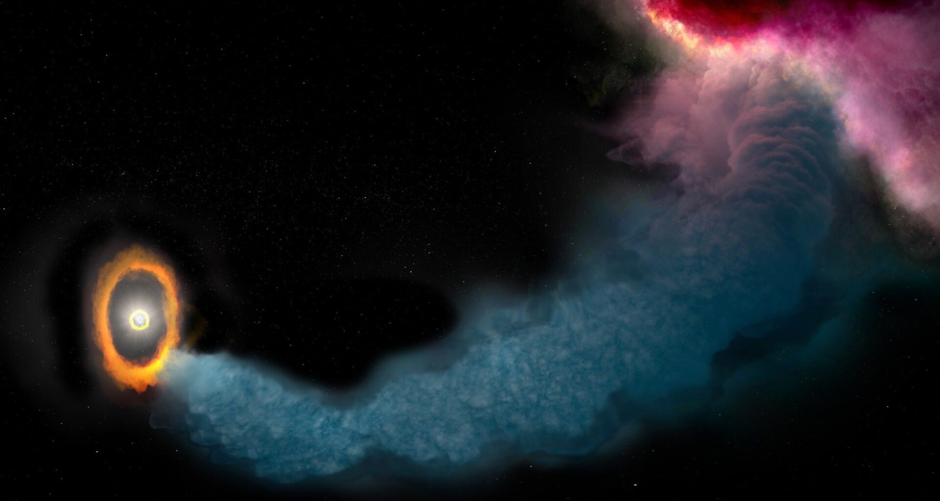 A 'river' of cosmic gas 1 trillion miles long sent planets in the Orion constellation into tilted orbits