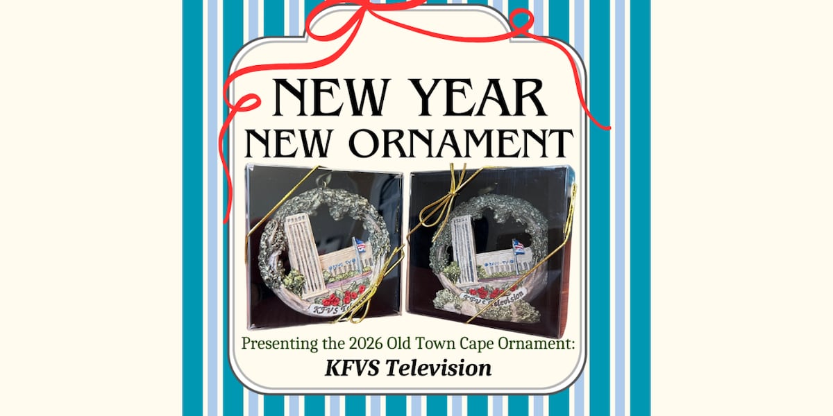Old Town Cape, Inc. announces “KFVS Television” as 2026 Christmas ornament
