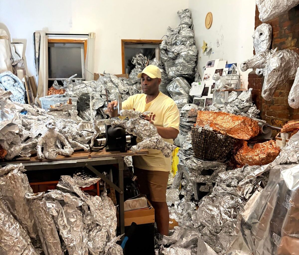 Dean Millien’s Aluminum-Foil Animal World