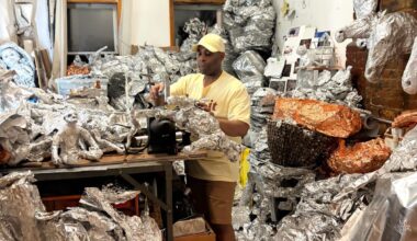 Dean Millien’s Aluminum-Foil Animal World