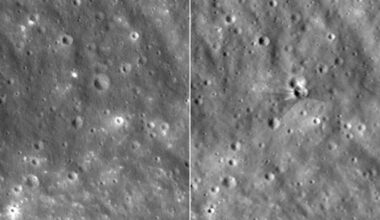 Nasa images reveal crater left by SpaceX rocket’s moon crash
