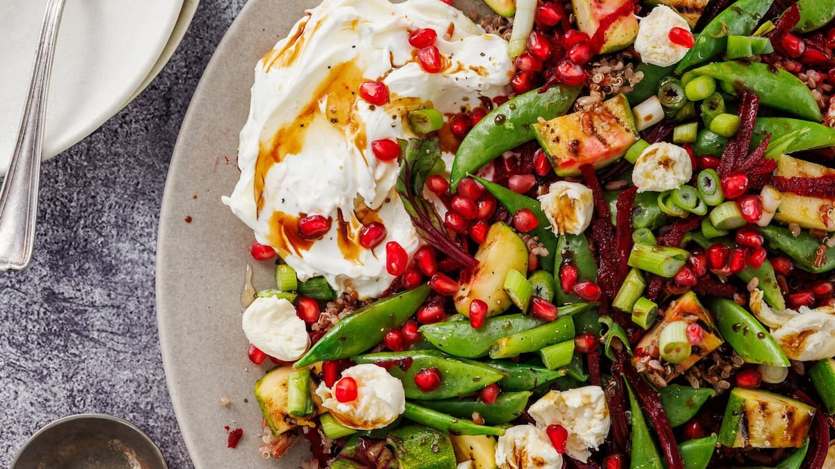 Angela Casley Recipes: Peri Peri Chicken, Grainy Labneh Salad, And Grapefruit Loaf
