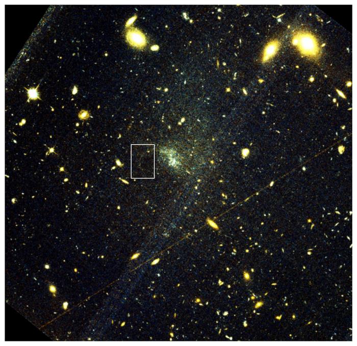 Hubble Space Telescope image showing the globular cluster stellar stream. Hubble Space Telescope and Holm et al. (2026)