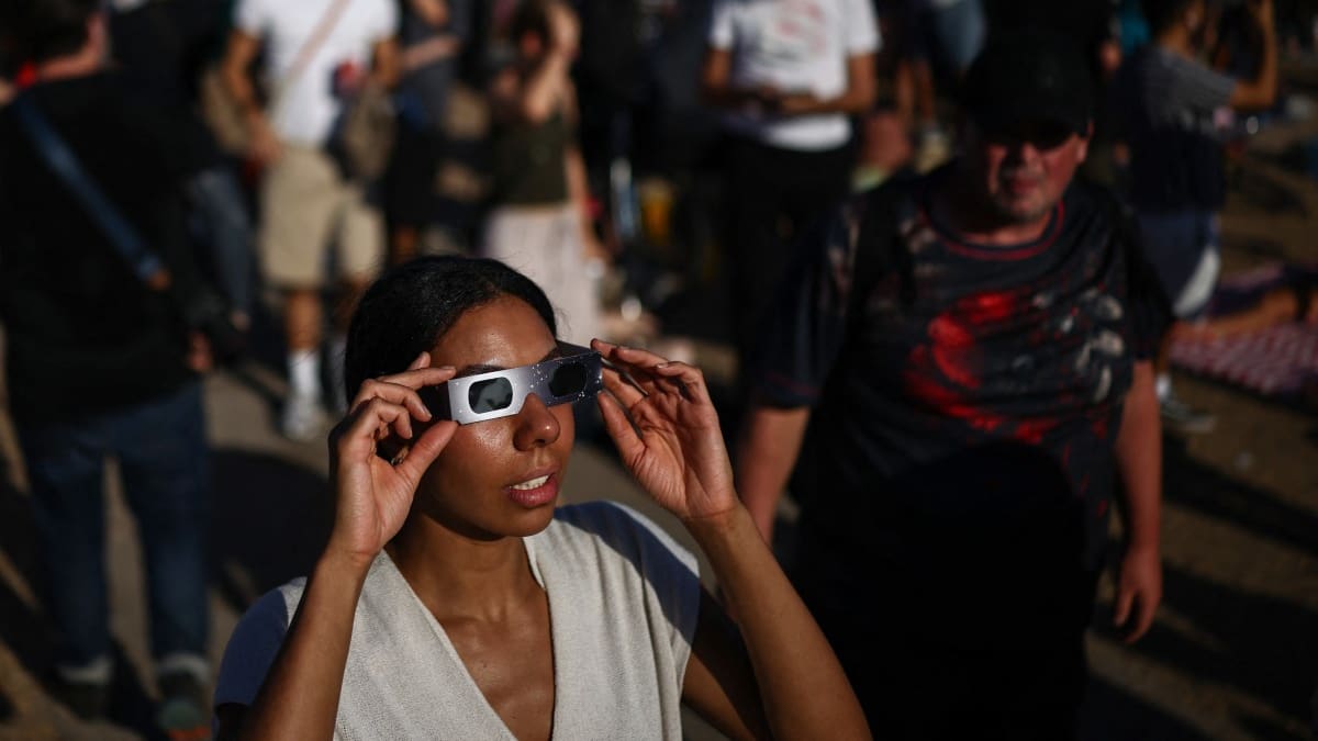 ‘It’s the first time, and it’s the last time’: Europe witnesses rare total eclipse of the sun