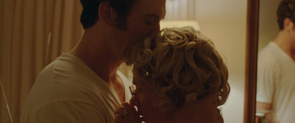 Miles Teller and Scarlett Johansson in a scene from the movie 'Paper Tiger'