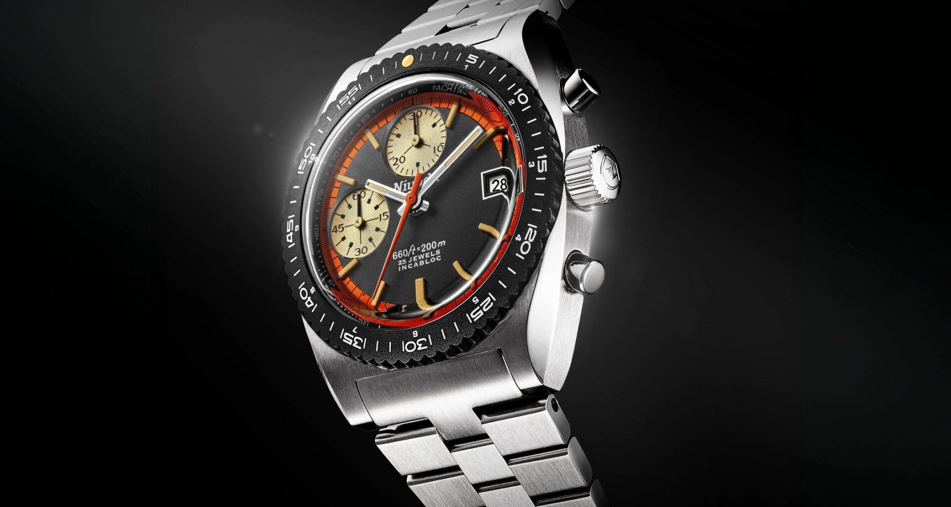 Introducing: The New And Very Vintage Nivada Grenchen Autochron Automatic Orange