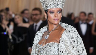Rihanna Rocks Colorful Headdress, Bejeweled Outfit at Barbados' Carnival