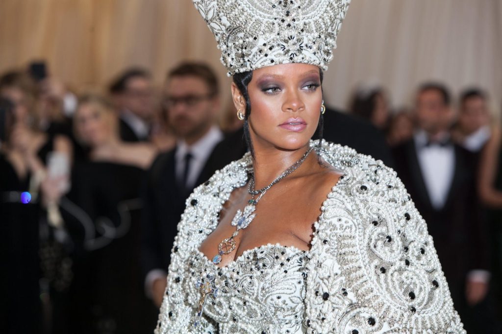 Rihanna Rocks Colorful Headdress, Bejeweled Outfit at Barbados' Carnival