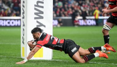 Richie Mo’unga becomes eligible for All Blacks return after scoring match-winning try for Canterbury