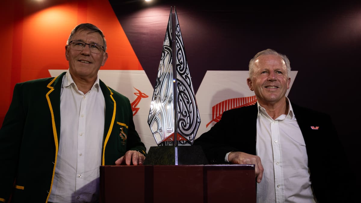 All Blacks v South Africa: New trophy unveiled for Rugby’s Greatest Rivalry series