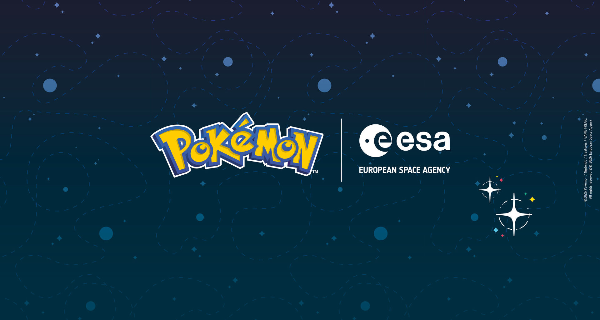 Pokémon x ESA logo collaboration