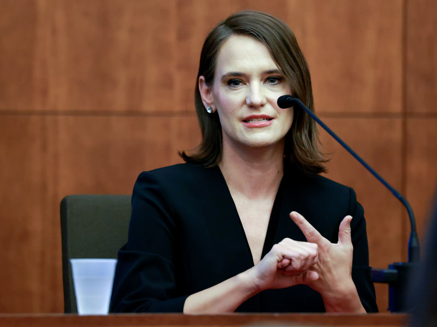 Rebecca Jollotta, a psychiatric Nurse practitioner  who was involved in  Lindsay Clancy’s treatment, testified  at Clancy’s murder trial  in Plymouth, Mass. on Tuesday, August 11, 2026.