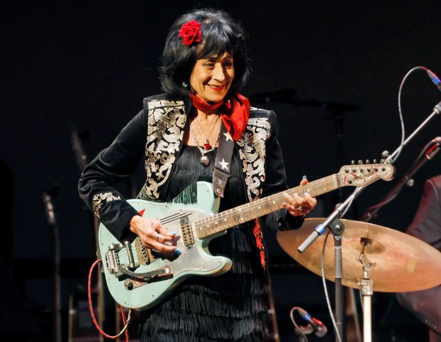 Valley Center, California - November 23, 2025: Rosie Flores performs at Harrah's Resort Southern California on November 23, 2025 in Valley Center, California. (K.C. Alfred / The San Diego Union-Tribune)
