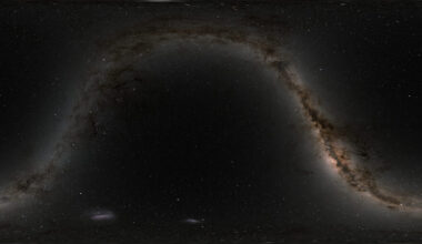 A star map published by NASA in 2020.